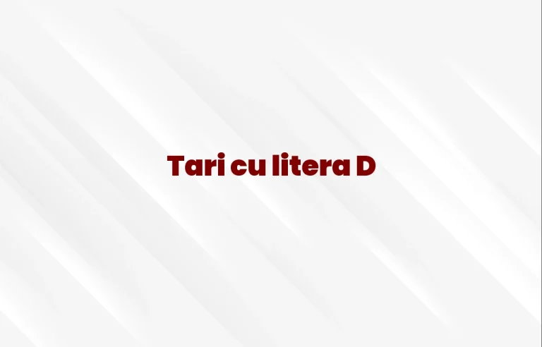 tari cu litera d