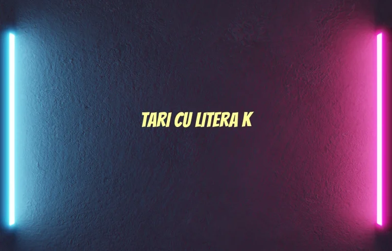 tari cu litera k