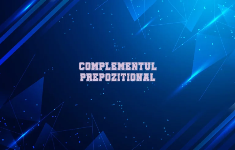 complementul prepozitional
