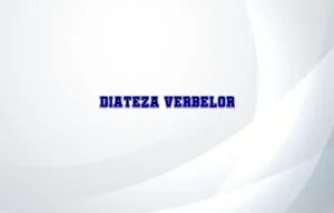 diateza verbelor