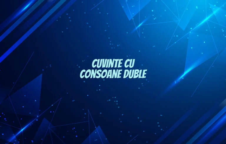 cuvinte cu consoane duble