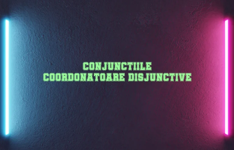 conjunctii coordonatoare disjunctive