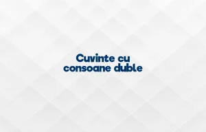 cuvinte cu consoane duble