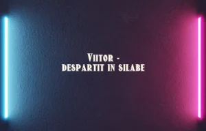 viitor despartit in silabe