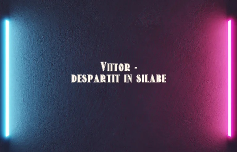 viitor despartit in silabe