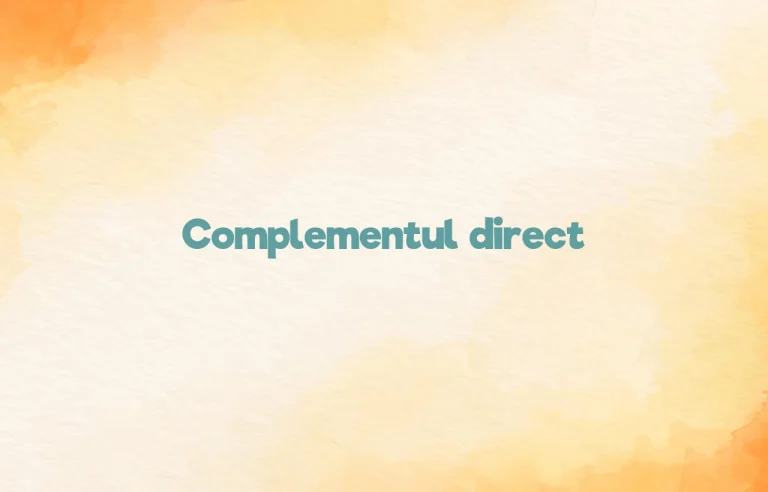 complementul direct