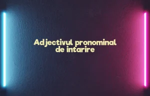 adjectivul pronominal de intarire