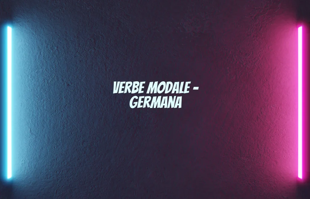 verbe modale germana