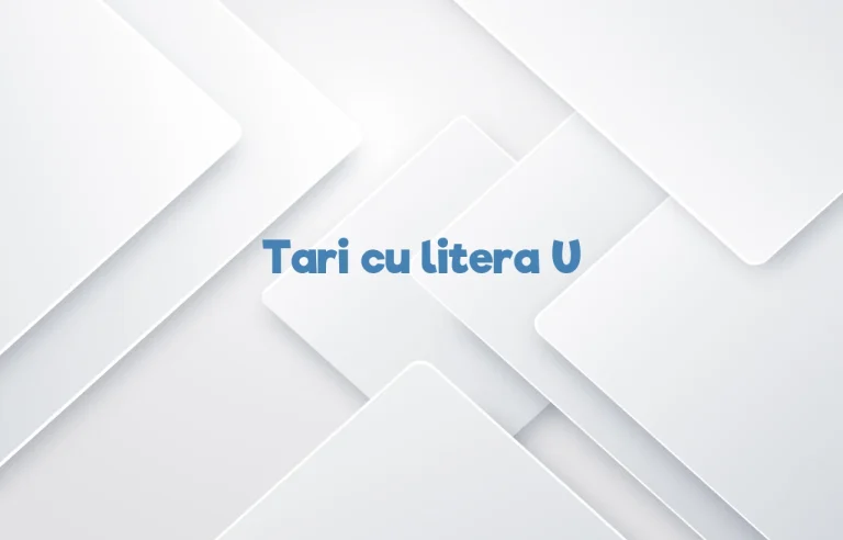 tari cu litera u