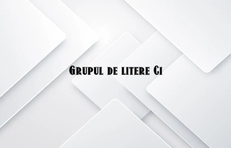 grupul de litere ci